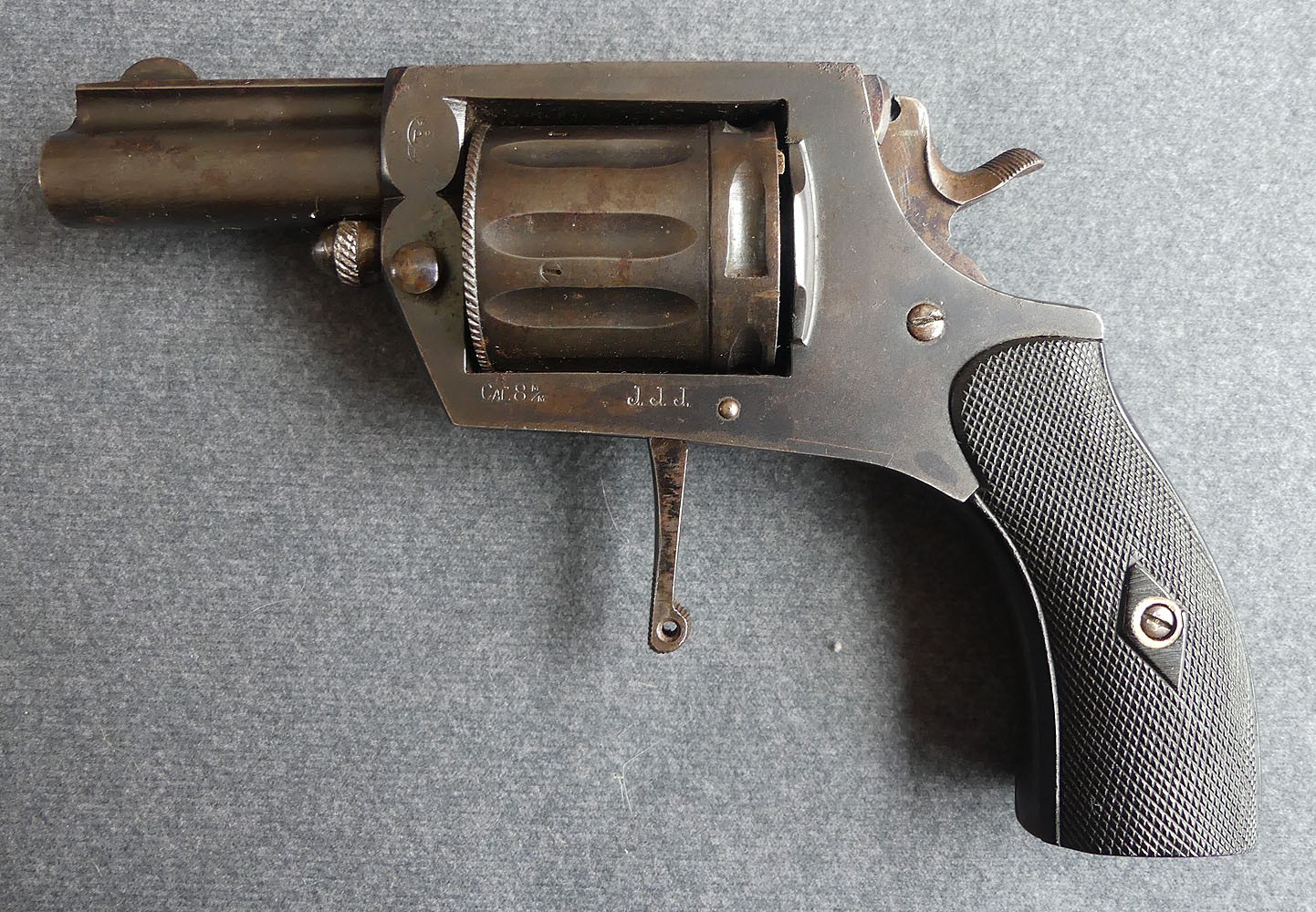 Rare revolver a système d'ejection Gilliquet Breveté calibre 8mm92