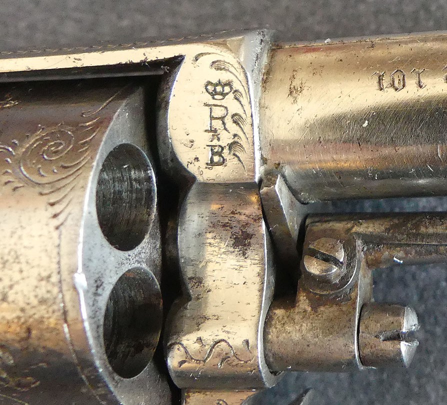 Trés beau revolver de type bulldog gravé en finition dite de luxe cal 320 PC signé J.B Lory