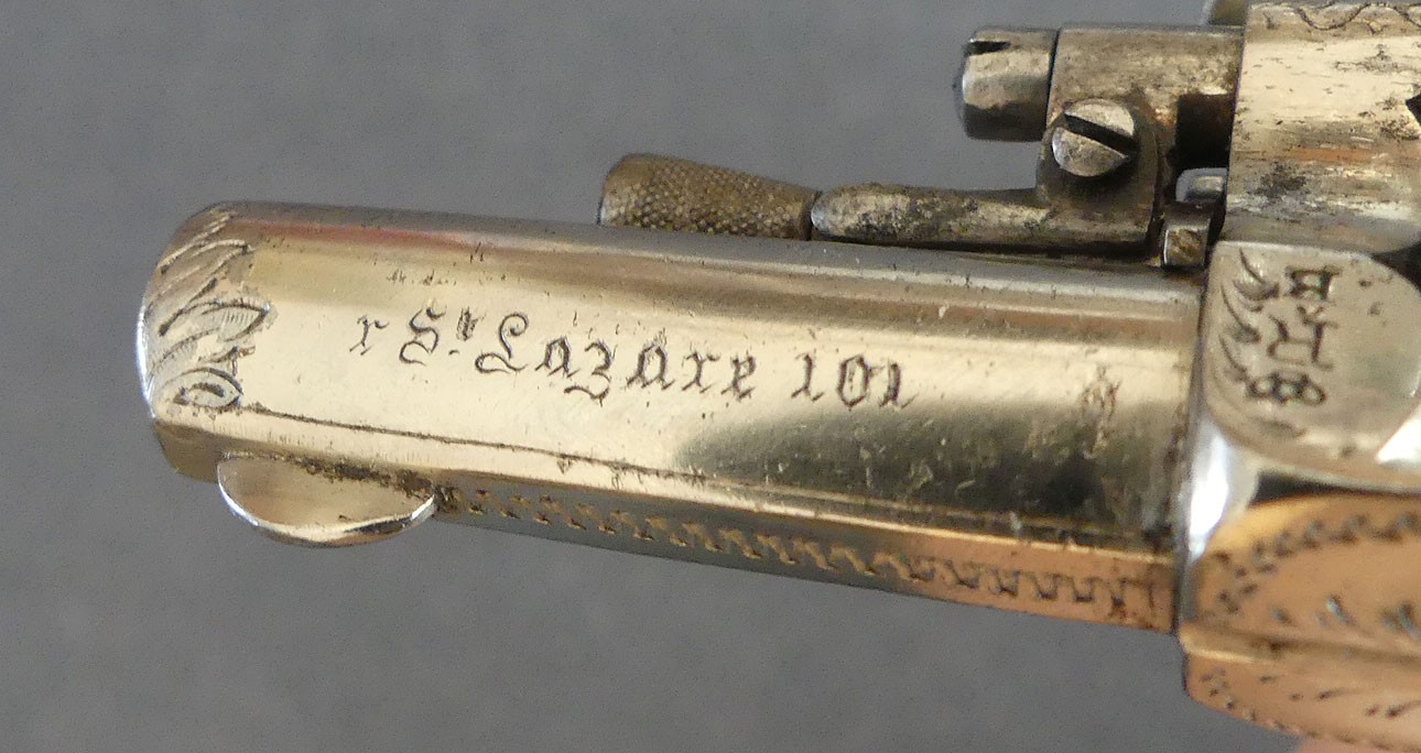 Trés beau revolver de type bulldog gravé en finition dite de luxe cal 320 PC signé J.B Lory