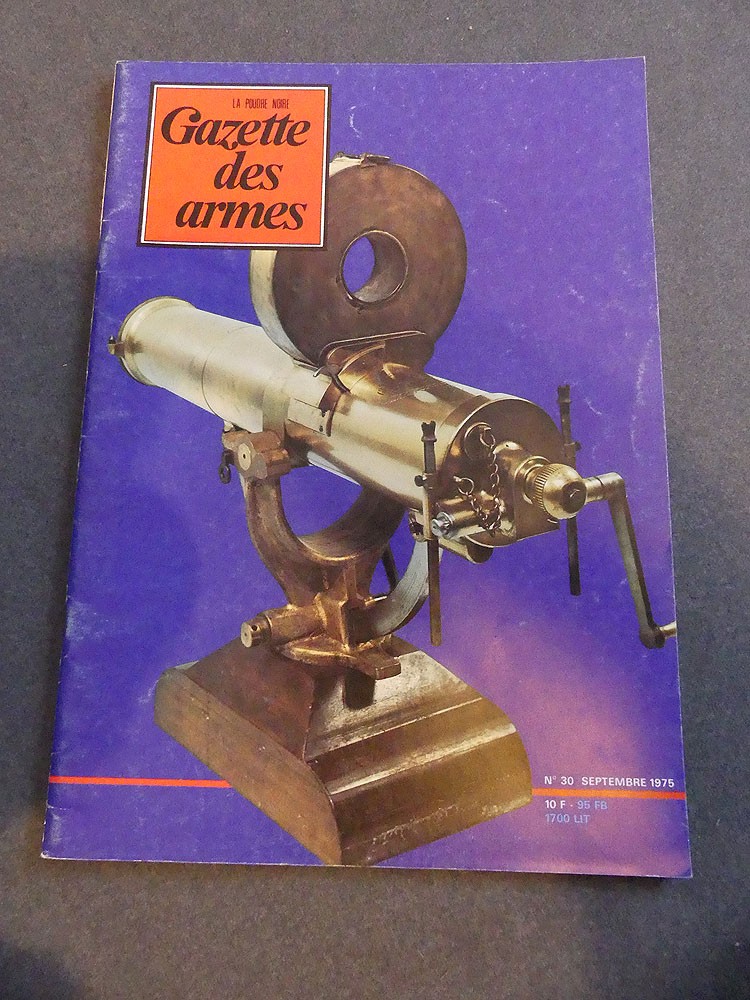 Gazette des armes n°30 septembre 1975