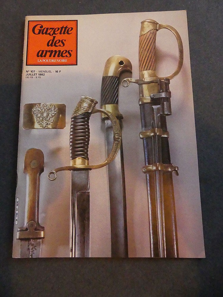 Gazette des armes n°107 juillet 1982