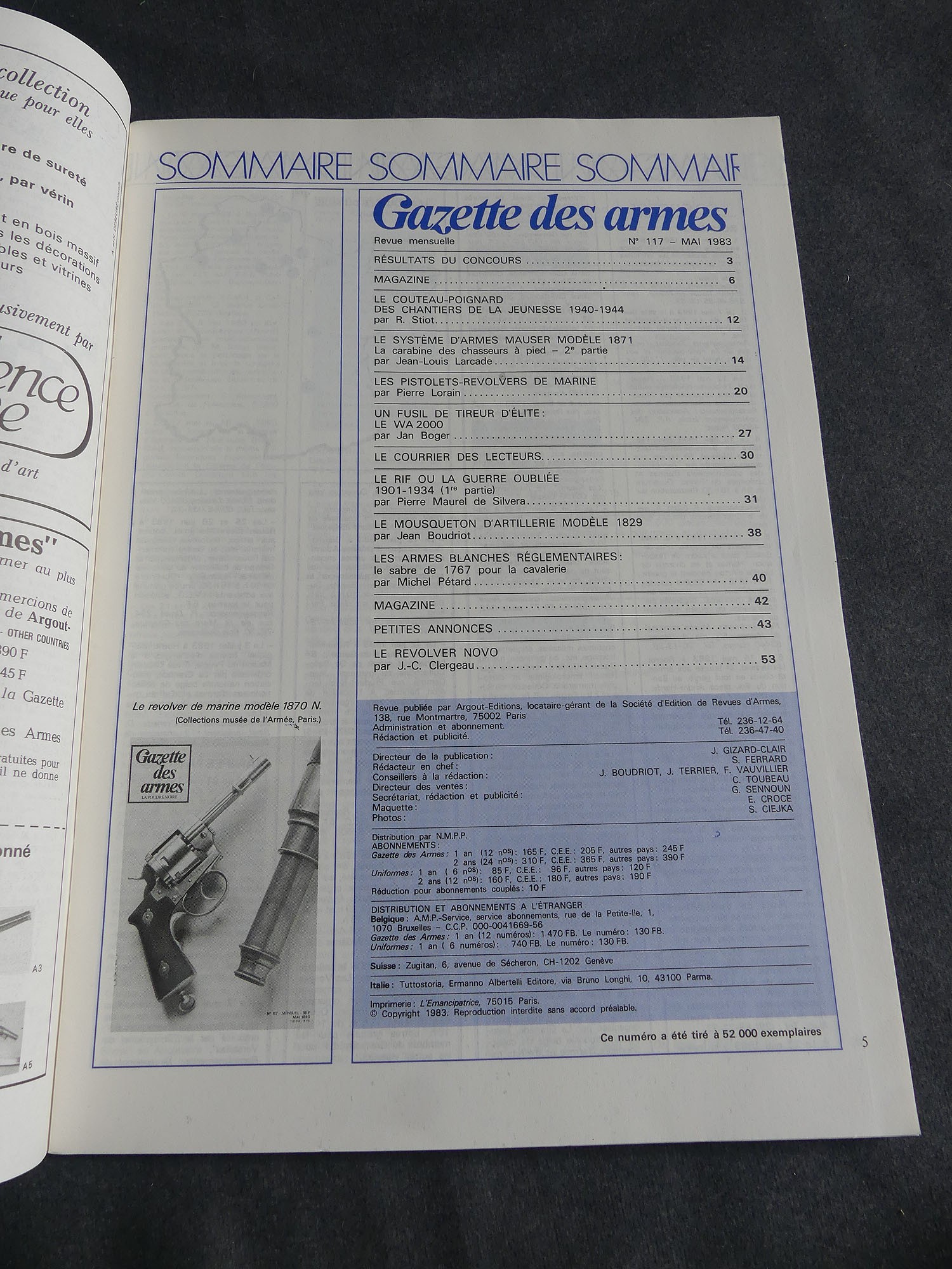 Gazette des armes No 117 mai 1983