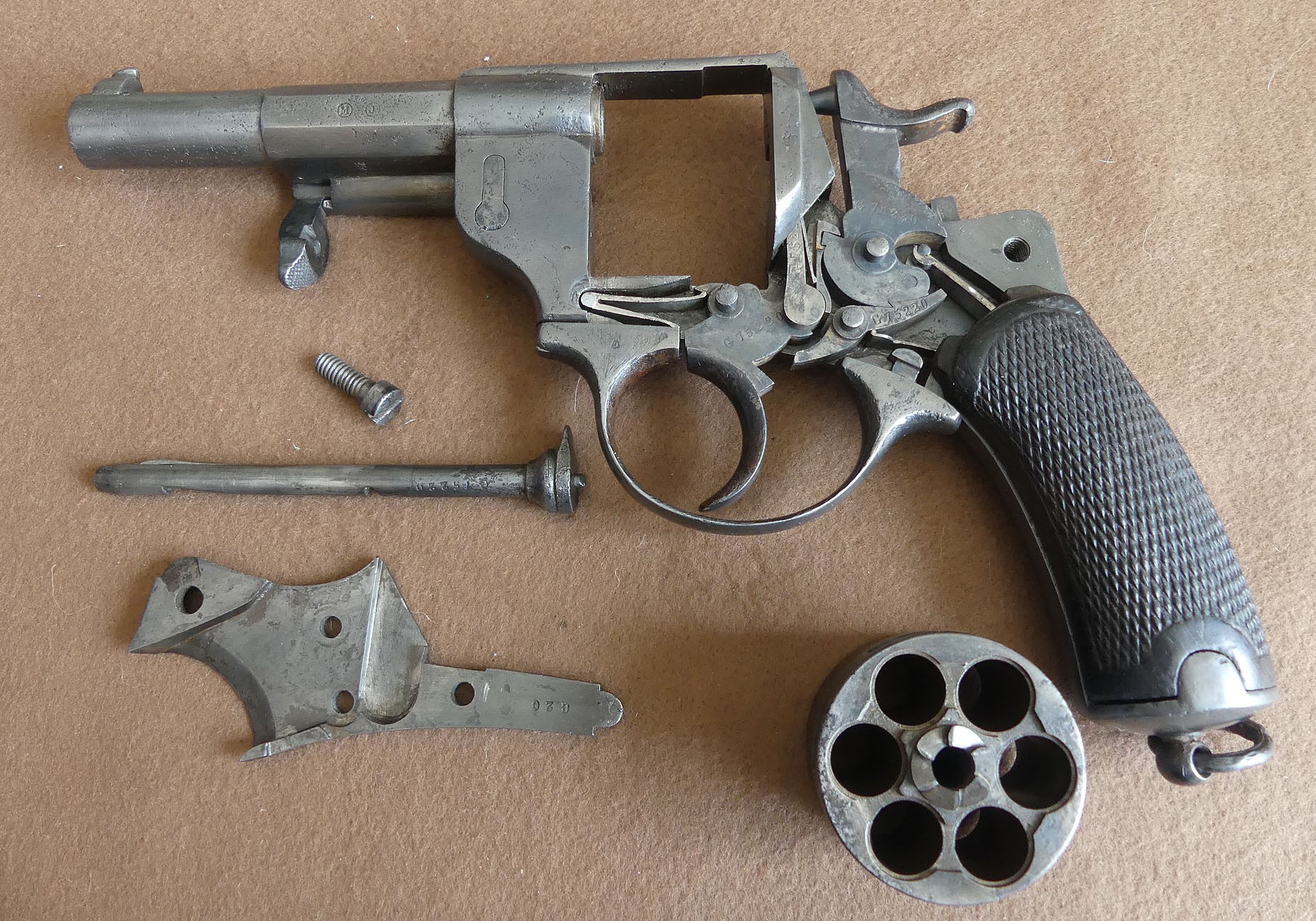 Revolver Chamelot & Delvigne 1873 de troupe millésime 1876