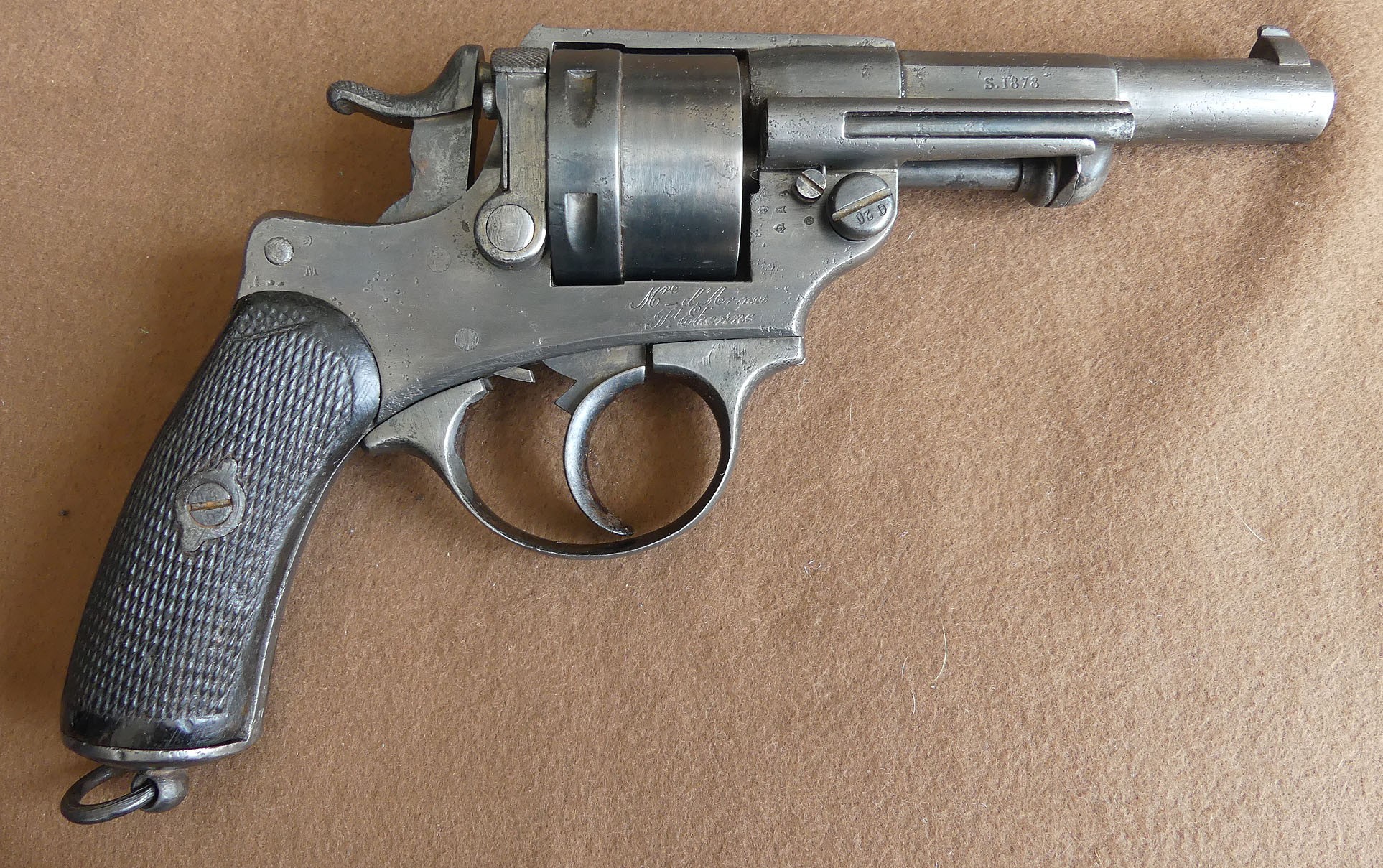 Revolver Chamelot & Delvigne 1873 de troupe millésime 1876