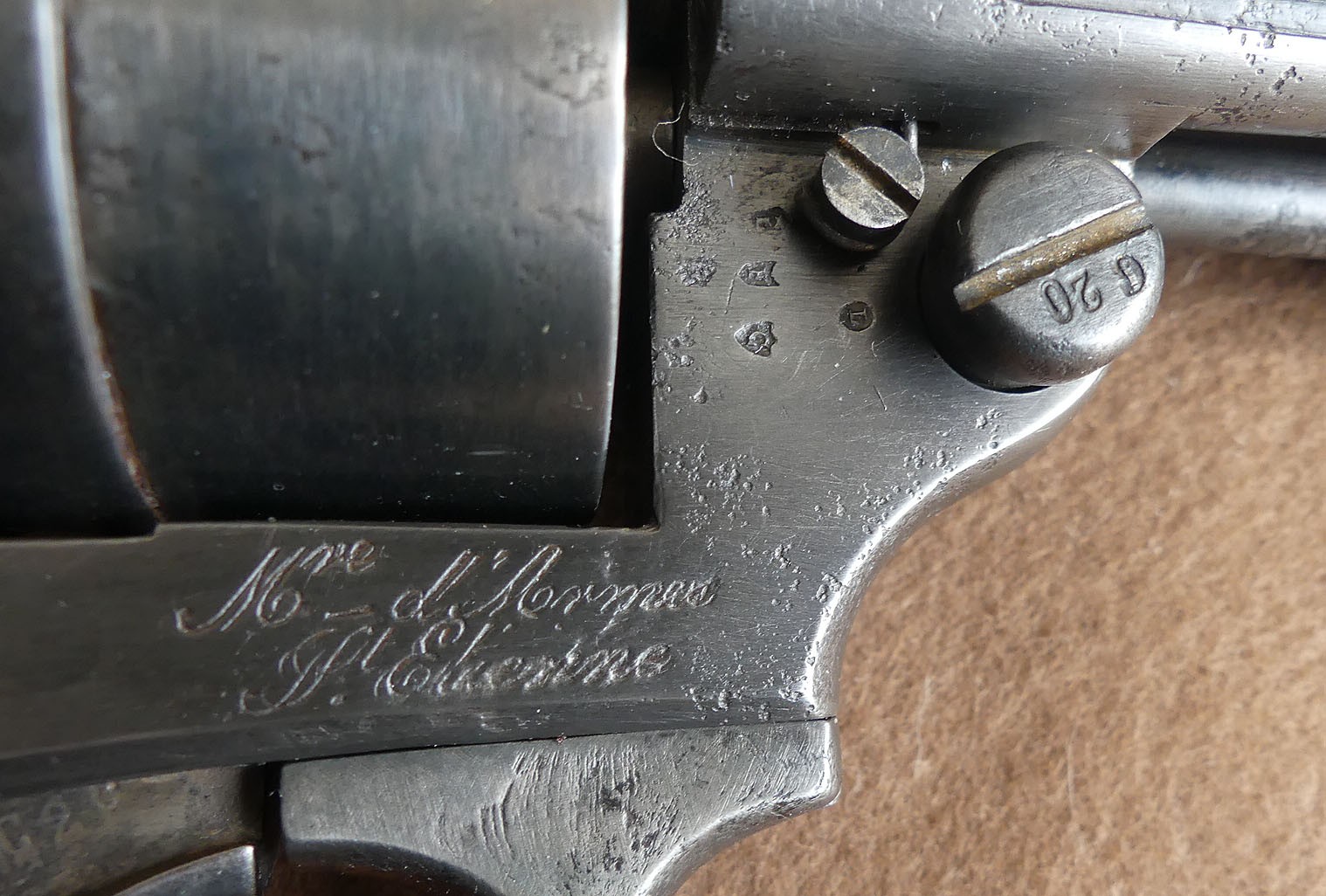 Revolver Chamelot & Delvigne 1873 de troupe millésime 1876