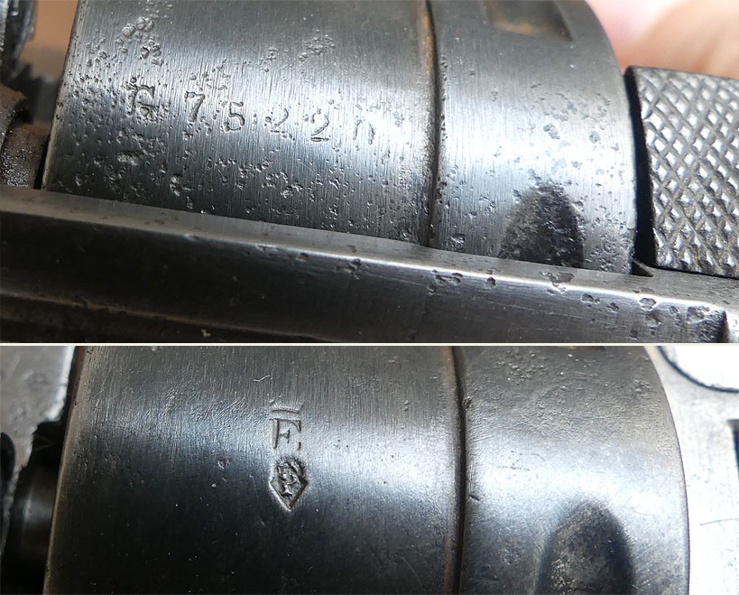Revolver Chamelot & Delvigne 1873 de troupe millésime 1876